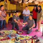 Copal cleansing ritual with traditional offerings during a Xochimilco cultural experience