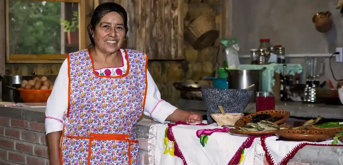 Círculos de Sabor in Animal Gourmet Traditional Mexican cook in her kitchen, Círculos de Sabor